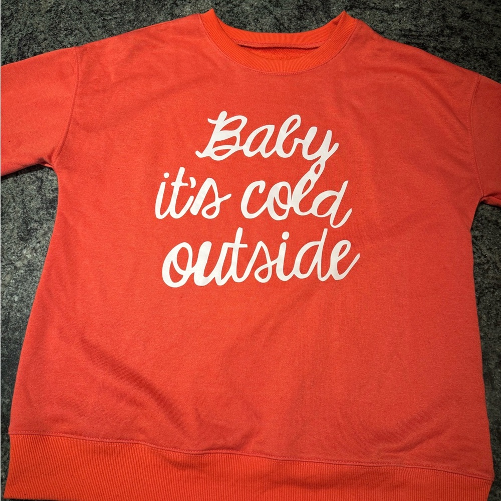 women’s Sweatshirt with White Print